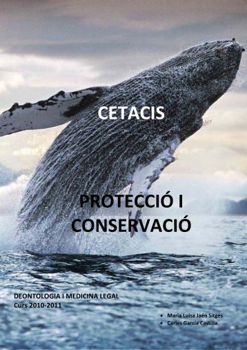 CETACIS PROTECCIÓ I CONSERVACIÓ