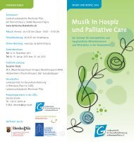 Musik in Hospiz und Palliative Care - (LAG) Hospiz Rheinland-Pfalz