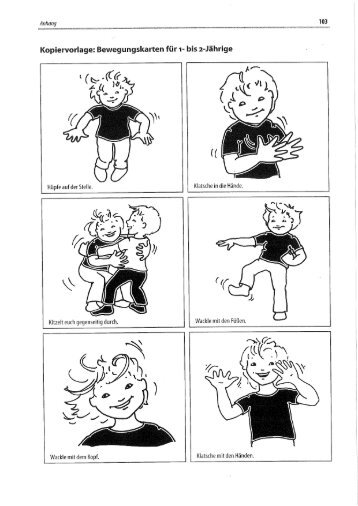 Kopiervorlage: Bewegungskarten für 1- bis 2-Jährige