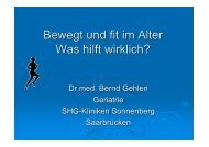 Dr.med. Bernd Gehlen: Bewegt und fit im Alter - Was hilft wirklich?