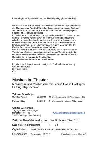 Masken im Theater