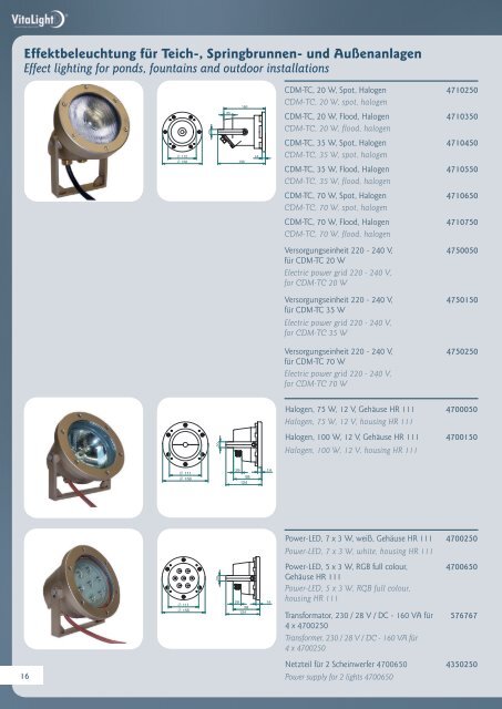 Komplettprogramm VitaLight - Hugo Lahme GmbH