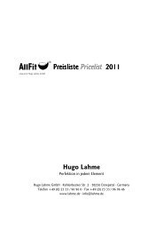 AllFit 8 Seiten Preisliste 2011 - Hugo Lahme GmbH
