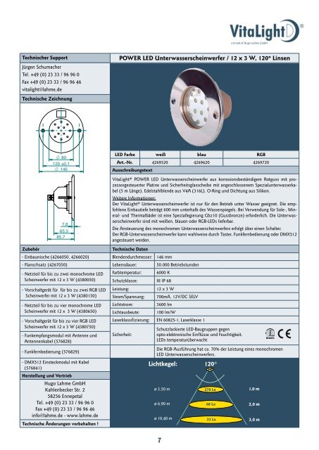 Allgemeine Informationen LED-Beleuchtungstechnik - Hugo Lahme ...