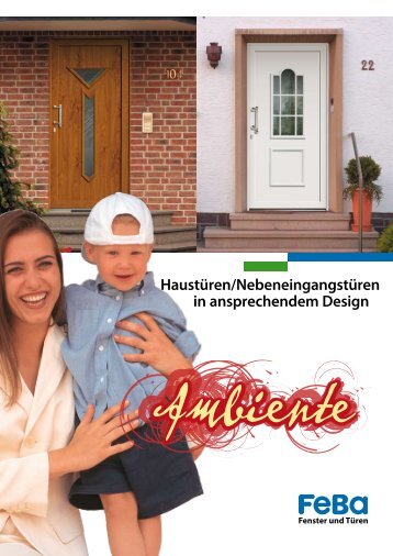 Haustüren/Nebeneingangstüren in ansprechendem Design