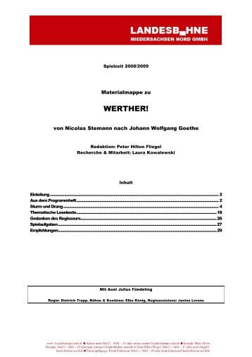 WERTHER! - Landesbühne Niedersachsen Nord GmbH