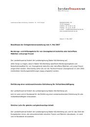 beschluss als pdf downloaden - Landesfrauenrat Baden-Württemberg