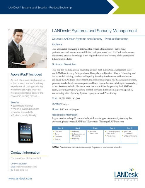 LDMS Bootcamp - LANDesk