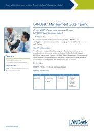 LANDesk® Management Suite Training
