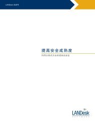 提高安全成熟度 - LANDesk