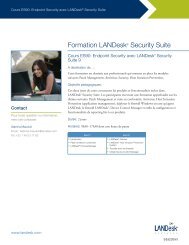 Formation LANDesk® Security Suite