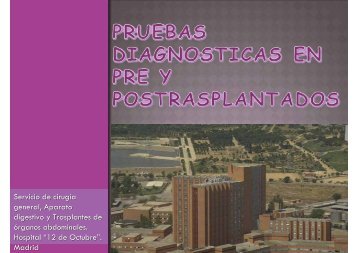 pruebas diagnosticas en pre y postrasplantados - CODEM