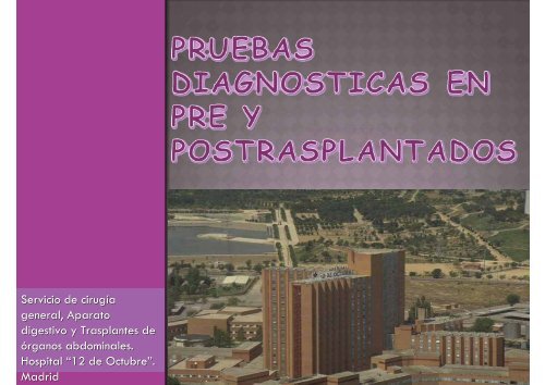 pruebas diagnosticas en pre y postrasplantados - CODEM