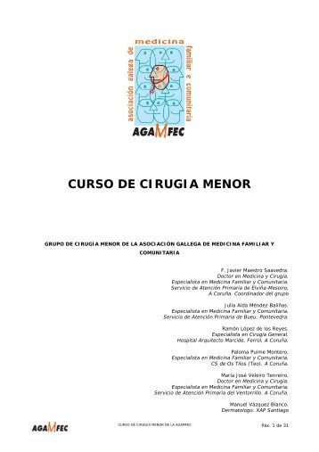 CIRUGIA MENOR - Asociación Galega de Medicina Familiar e ...