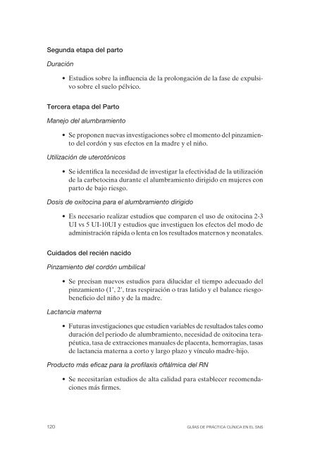 Guía de Práctica Clínica sobre la atención al parto normal