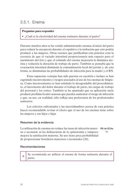 Guía de Práctica Clínica sobre la atención al parto normal