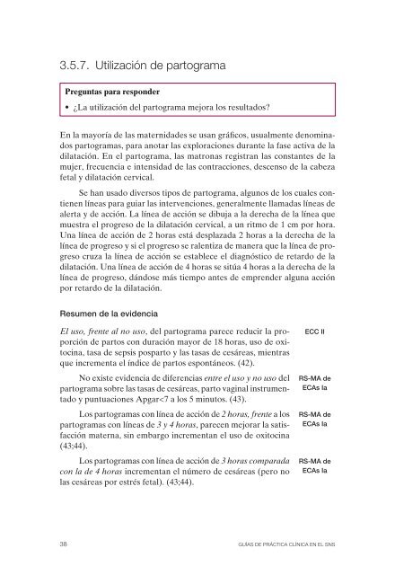 Guía de Práctica Clínica sobre la atención al parto normal