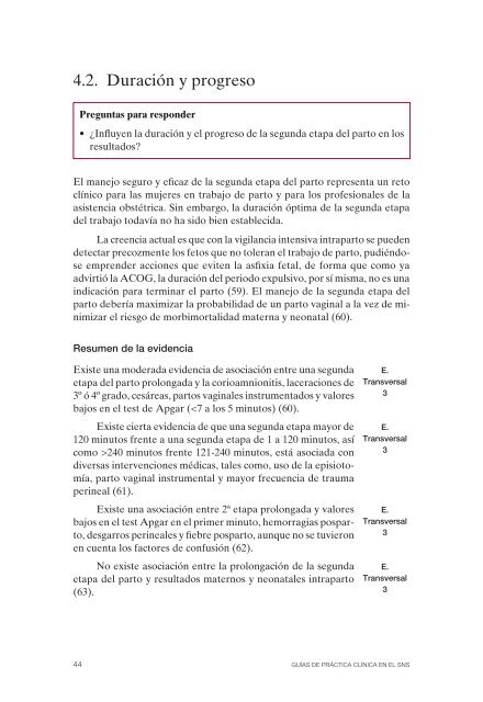 Guía de Práctica Clínica sobre la atención al parto normal