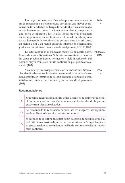 Guía de Práctica Clínica sobre la atención al parto normal