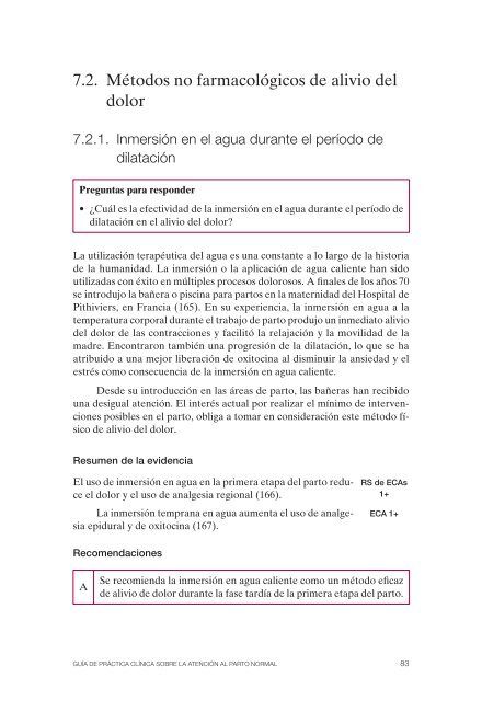 Guía de Práctica Clínica sobre la atención al parto normal