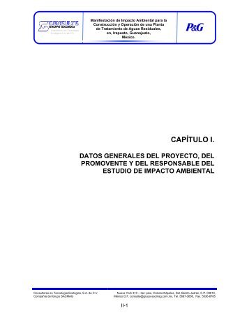 CAPÍTULO I. - sinat - Semarnat