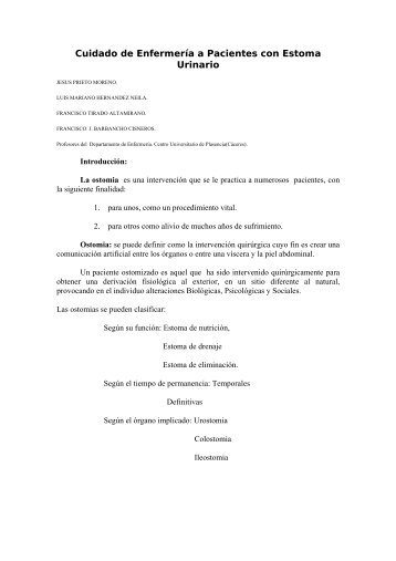 Cuidado de Enfermería a Pacientes con Estoma Urinario - Elgotero