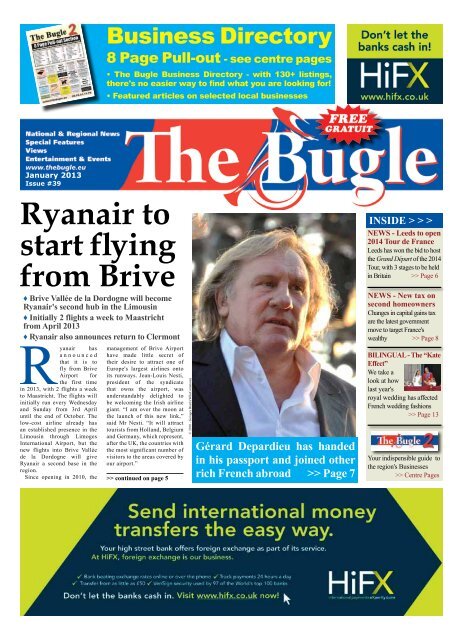 Ryanair to start flying from Brive - The Bugle