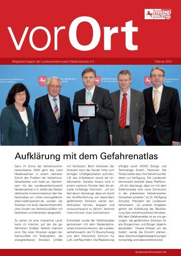 Vor Ort 01/13 - Landesverkehrswacht Niedersachsen eV