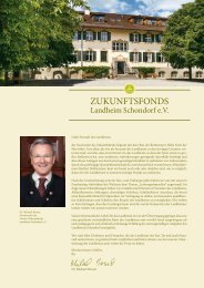 Broschüre Zukunftsfonds - Landheim Schondorf
