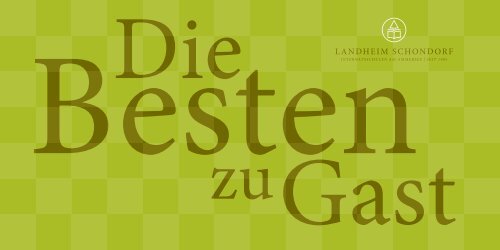 Die Besten zu Gast: Helmut Pfleger - Landheim Schondorf