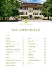 Schul- und Internatsordnung - Landheim Schondorf