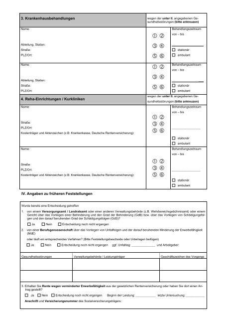 Erstantrag nach § 69 Sozialgesetzbuch - Neuntes Buch - SGB IX