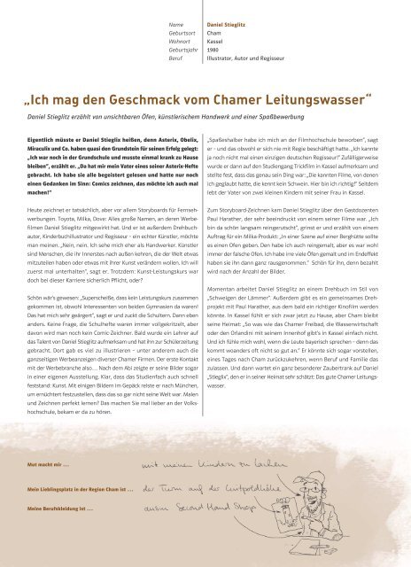 33 Mutmacher aus dem Landkreis Cham