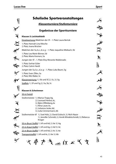 Rückblick auf das Jahr 2009 - Landrat-Lucas Gymnasium