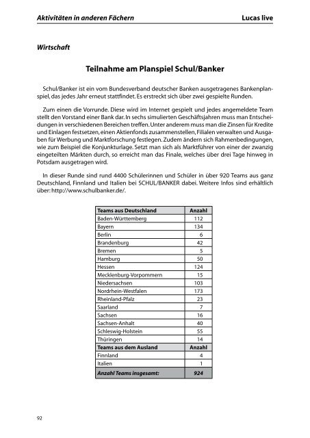 Rückblick auf das Jahr 2009 - Landrat-Lucas Gymnasium