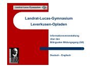 Der Bilinguale Zweig - Landrat-Lucas Gymnasium