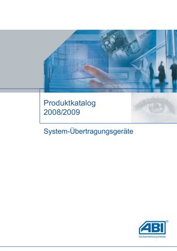 Produktkatalog 2008/2009 - ABI Sicherheitssysteme GmbH