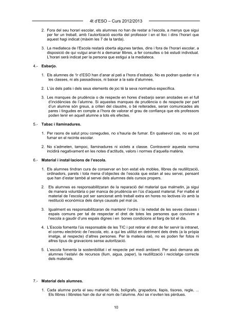 GUIA DE L'ALUMNE/A DE 4t d'ESO ÍNDEX - Escola Proa