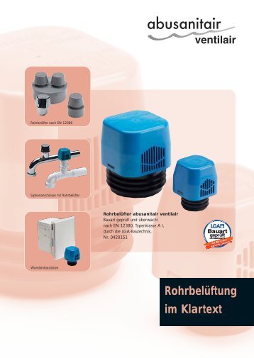 abusanitair ventilair - Abu-plast Kunststoffbetriebe Gmbh