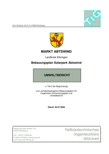 Tiefbautechnisches Ingenieurbüro Glückert - Abtswind