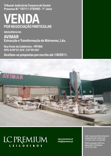 Tribunal Judicial da Comarca de Ourém Processo N.º ... - L.C.Premium