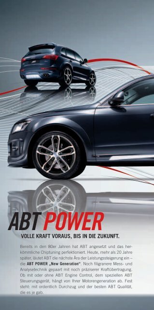 POWER FÜR IHREN MOTOR - ABT Sportsline