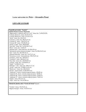 Lector universitar dr. Petre – Alexandru Pasat