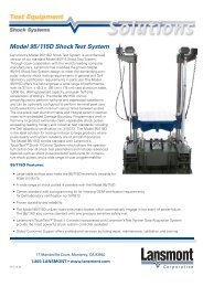 Model 95/115D Shock Test System