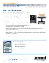 1800 Vibration Test System - Lansmont Corporation