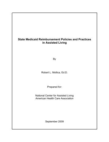 State Medicaid Reimbursement Policies And Practices In - American ...