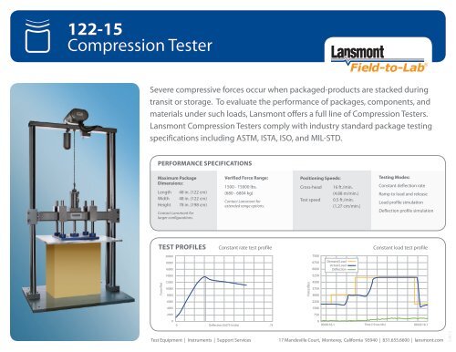 Product Specification Sheet