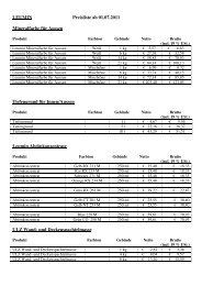 LEUMIN Preisliste ab 01.07.2011 Mineralfarbe für Aussen ...