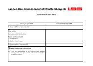 Satzungsänderung 2005 (Entwurf) - Landes-Bau-Genossenschaft ...