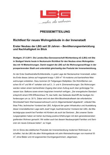 Richtfest für den LBG-Neubau in Neckarsulm - Landes-Bau ...